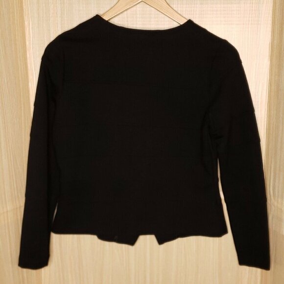 Lynn Ritchie Silver Womens Black Stretch Blazer Medium - Picture 2 of 7